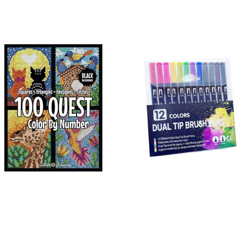 Kletshuts™ ColorQuest: 100 Oppgaver Farge Etter Tall Fargebok