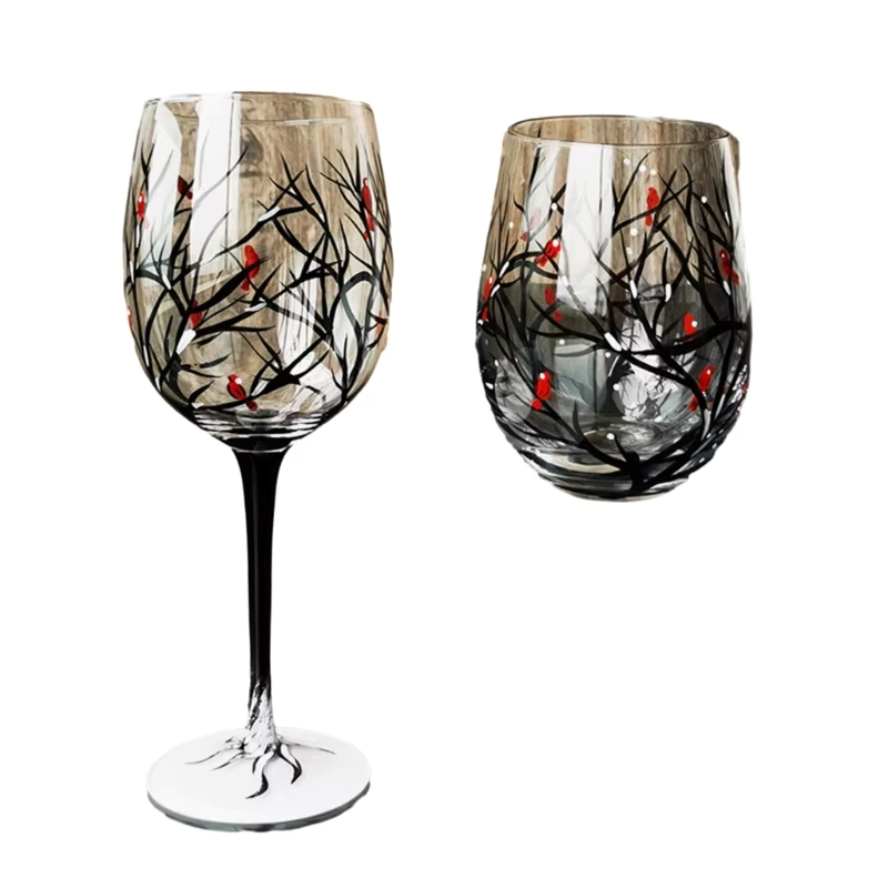 SeasonsGlass - Vinglass med fire årstiderstrær