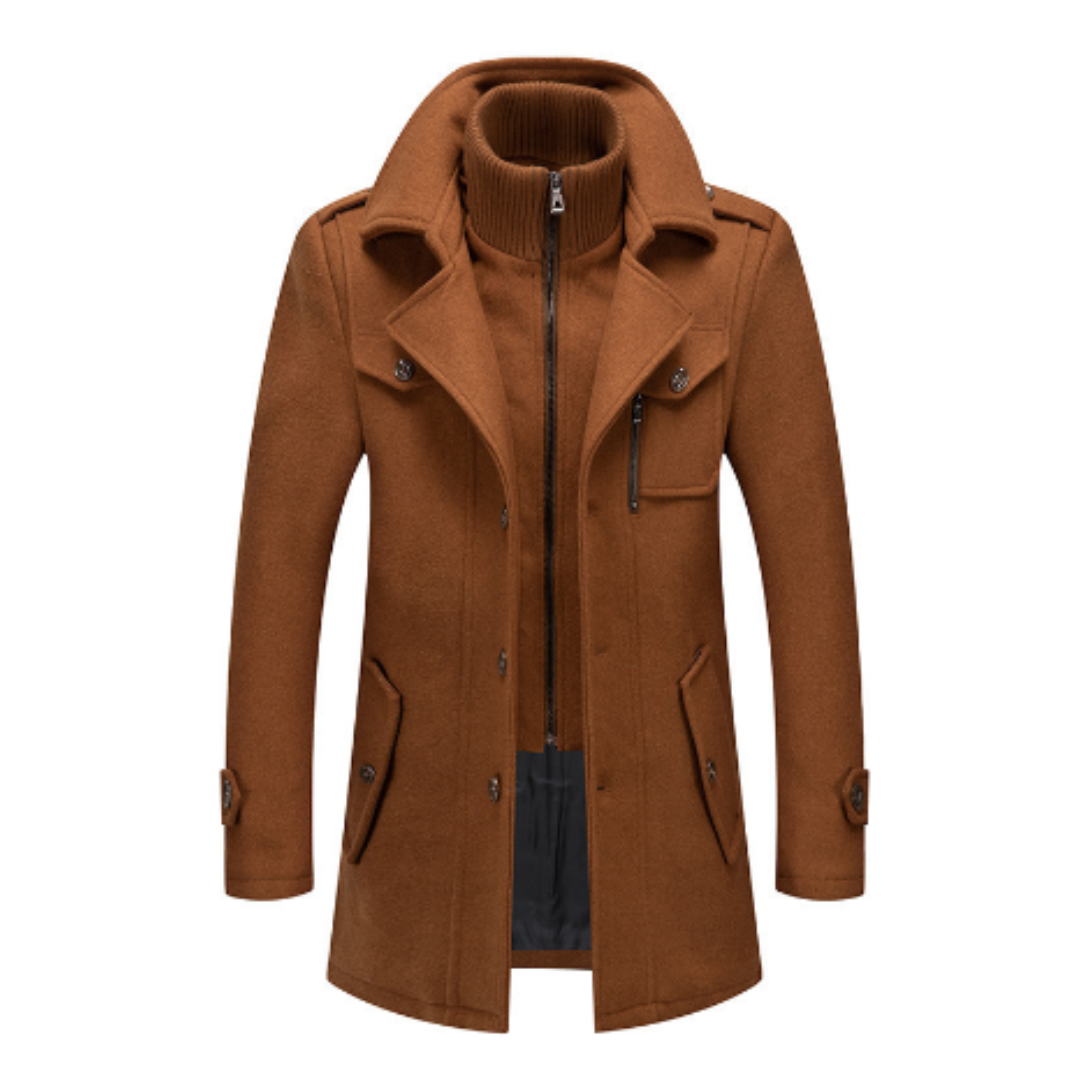 Icone™ WinterCoat: Luksus Dobbel Krage Stilfull Vinter Trenchcoat