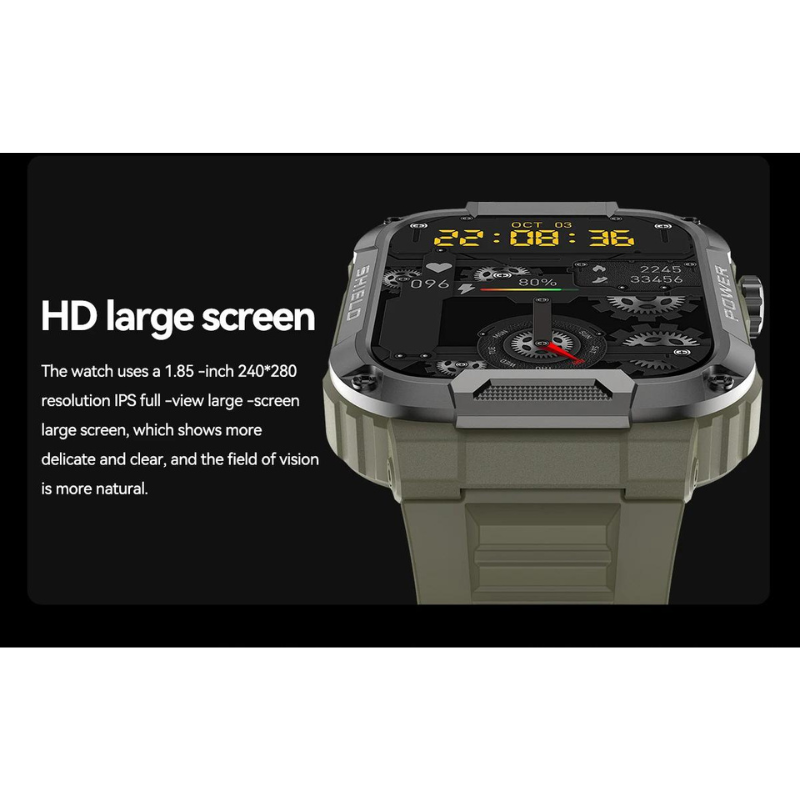 PerfectWatch - Perfeksjonist Militær Smartklokke