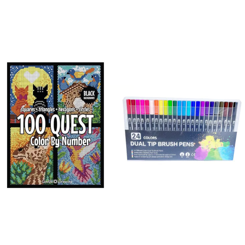Kletshuts™ ColorQuest: 100 Oppgaver Farge Etter Tall Fargebok