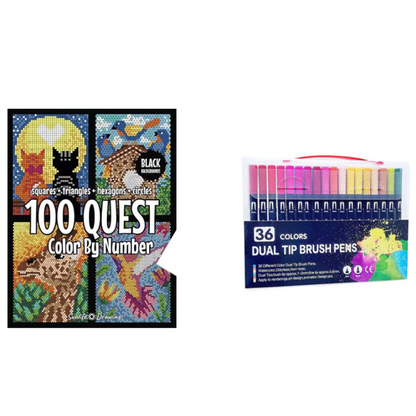 Kletshuts™ ColorQuest: 100 Oppgaver Farge Etter Tall Fargebok