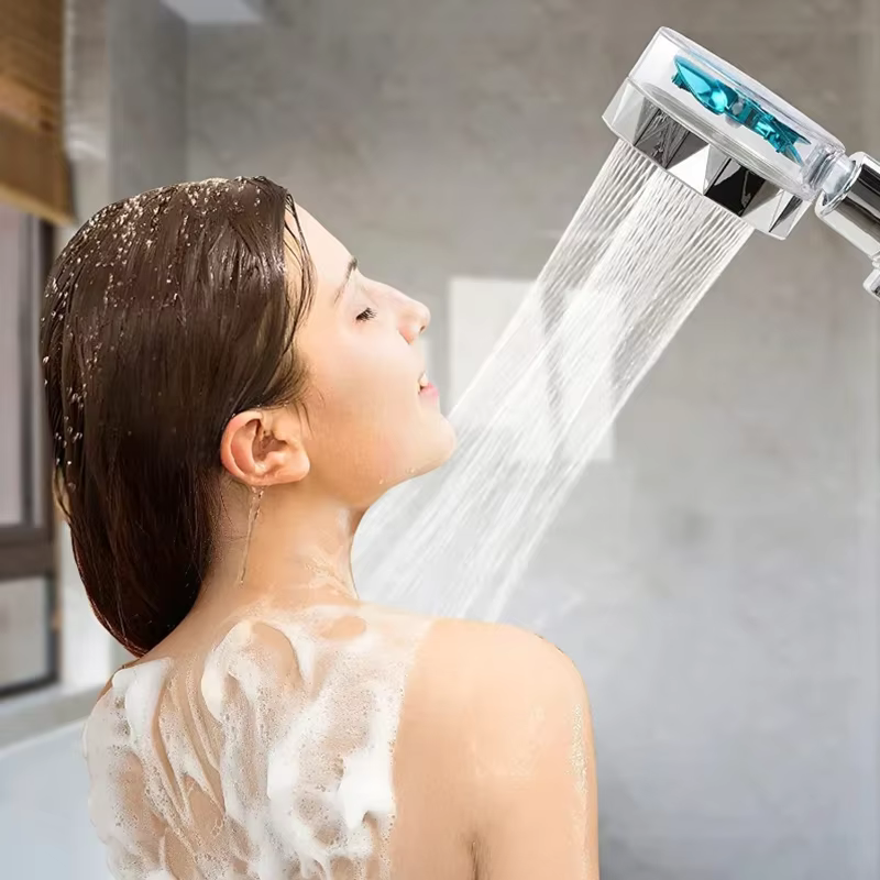 Borhe® SpinShower: 360° Roterende Høytrykks Dusjhode