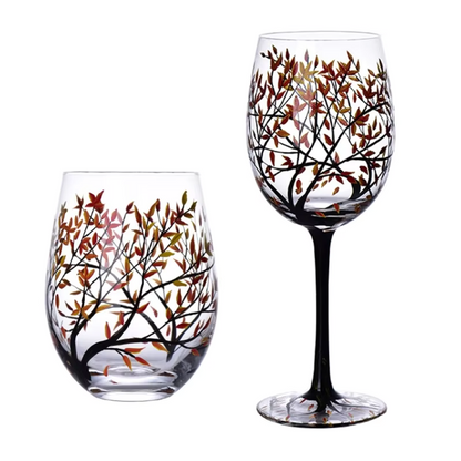 SeasonsGlass - Vinglass med fire årstiderstrær