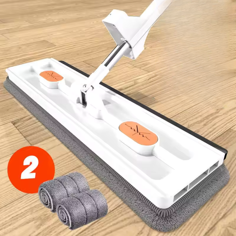 Cleaner Pro° RotatingMop: Sterkt Håndtak Enkel Rengjøring 360° Roterende Flat Mopp
