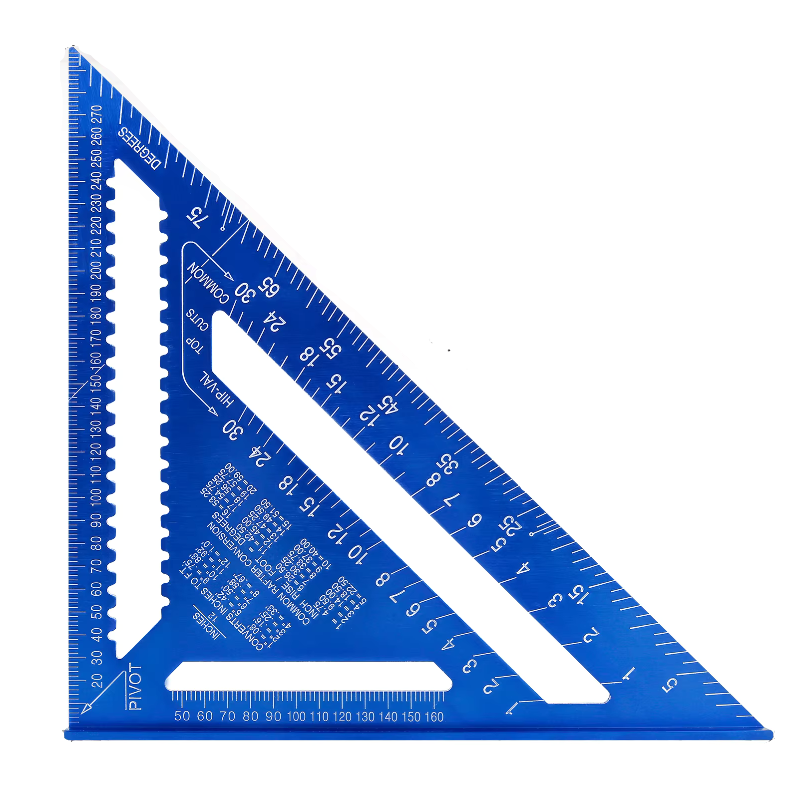 TriangleRuler - Aluminiumslegering Trekantlinjal Til Trebearbeiding