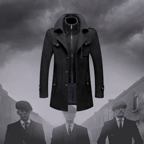Icone™ WinterCoat: Luksus Dobbel Krage Stilfull Vinter Trenchcoat