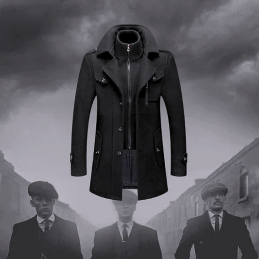 Icone™ WinterCoat: Luksus Dobbel Krage Stilfull Vinter Trenchcoat