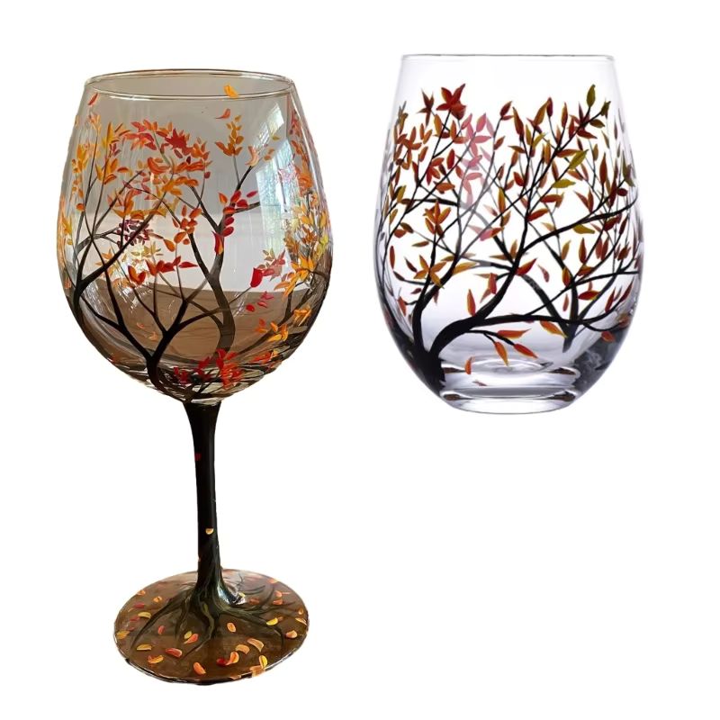 SeasonsGlass - Vinglass med fire årstiderstrær