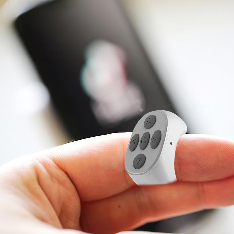 FingerRemote: Trådløs Bluetooth Fjernkontroll som bæres på fingeren