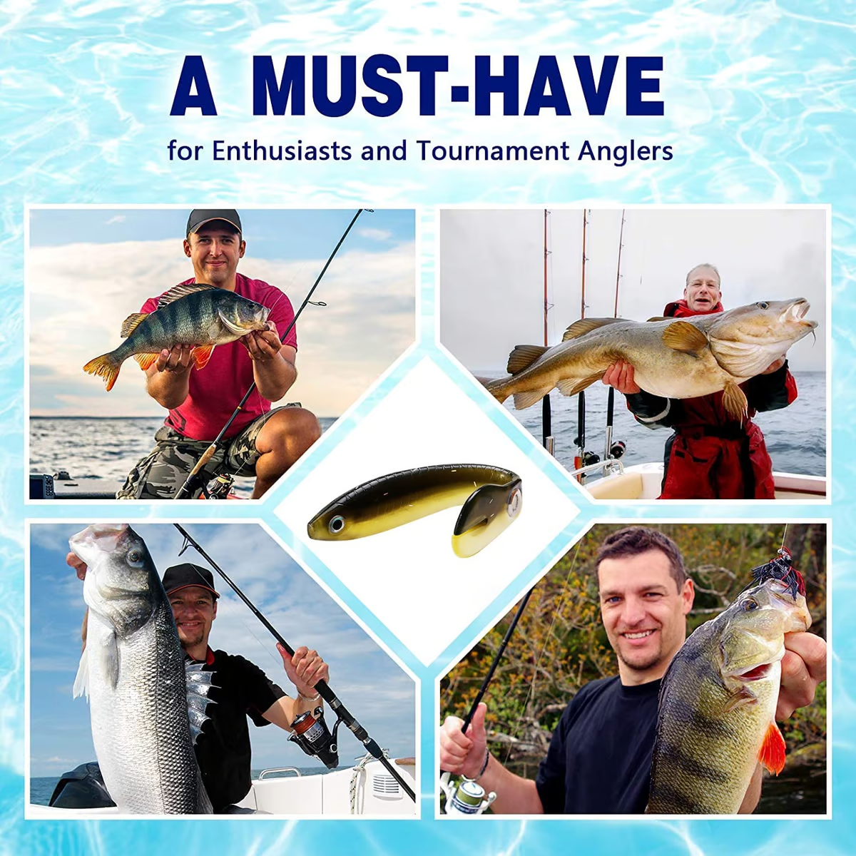 FishLure 1+1 GRATIS - Myk Kunstig Fiskeagn
