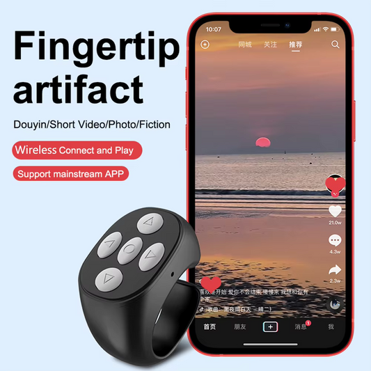 FingerRemote: Trådløs Bluetooth Fjernkontroll som bæres på fingeren