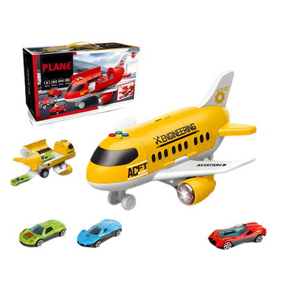 Kletshuts™ VehicleCarrier: Kjempe Fly Transport Kjøretøyholder Leketøy Sett