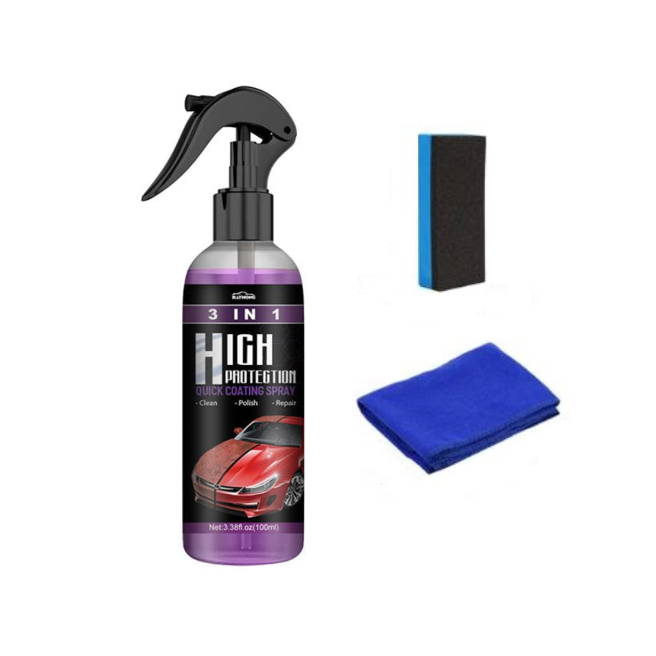 CarSpray: 3-i-1 Rask Bilbeleggspray