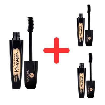 LashMascara 1+2 GRATIS: Ultra Svart Ekstra Volum Øyevippemascara