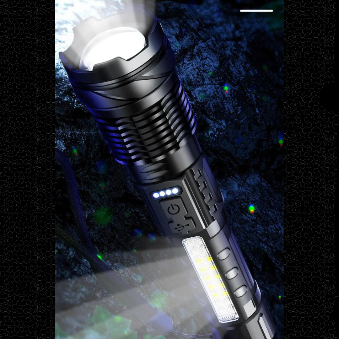 SuperFlashlight 1+1 GRATIS - Multifunksjonell Oppladbar Lommelykt