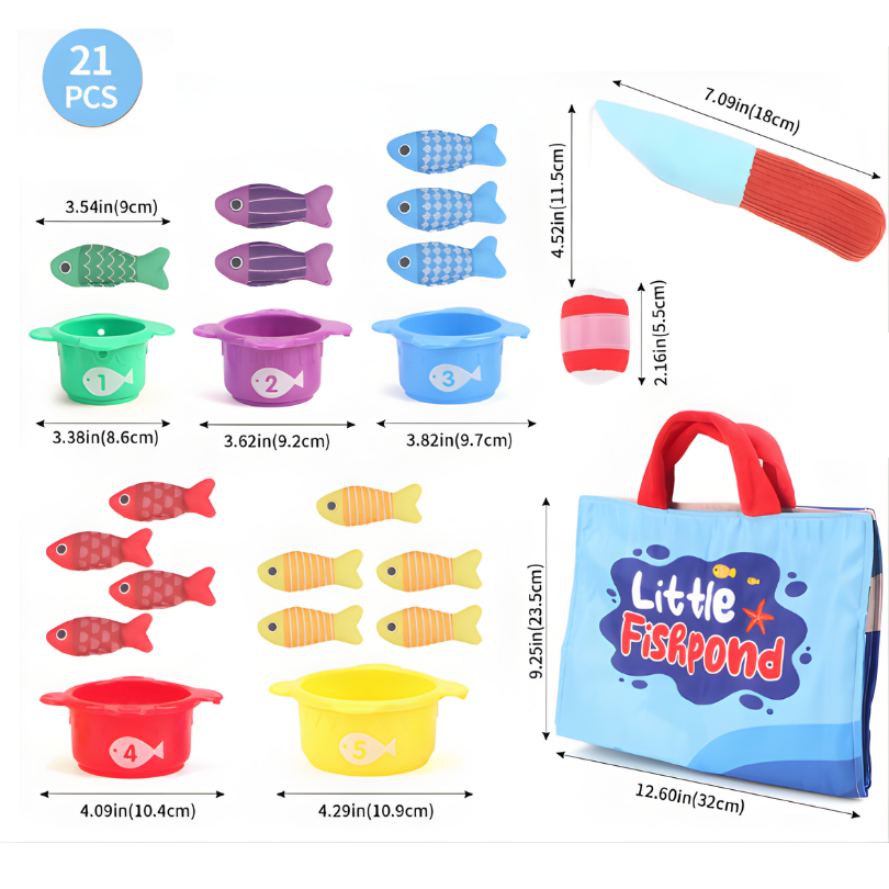 Kletshuts™ LittleFisherman: Sjov Læringseventyr Little Fisherman Fiskesæt