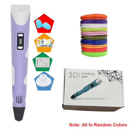 Kletshuts™ DrawingPen: Nem At Bruge DIY 3D Kreativ Tegnepen Filament Sæt