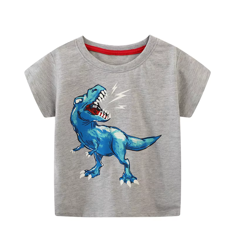 Icone™ DinoShirt: Barn Glød i Mørket Dinosaur T-skjorte
