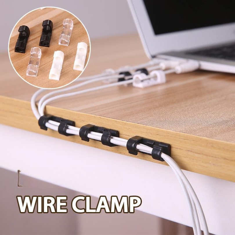 GlideHold® WireClamps 1+1 GRATIS: Selvklæbende Nem Kabelorganisering Trådklemmer