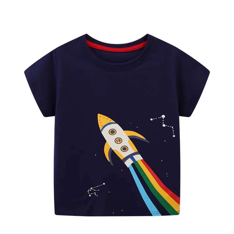 Icone™ DinoShirt: Barn Glød i Mørket Dinosaur T-skjorte