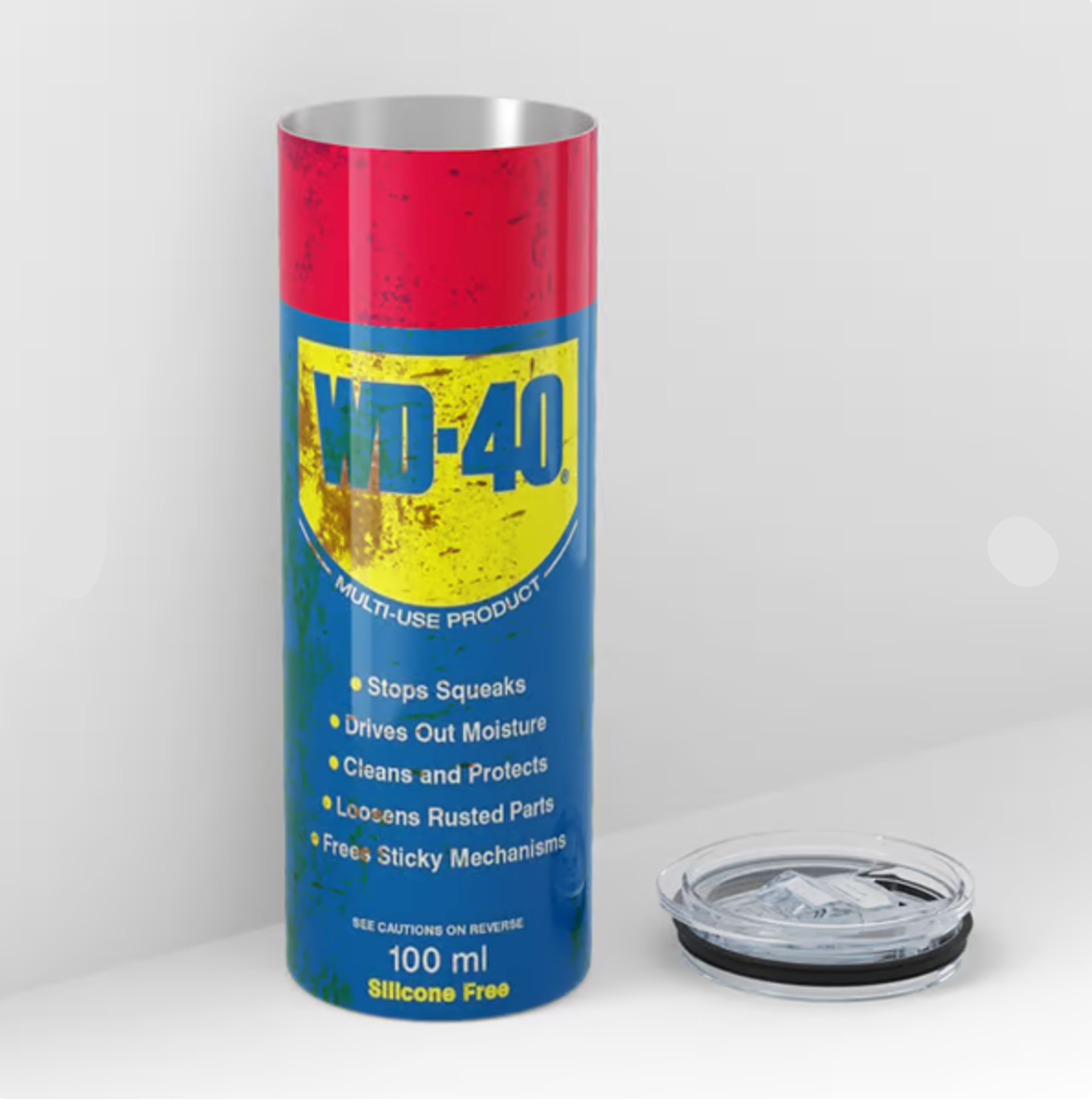 DirtyTumbler - Rustfritt Stål WD-40 Inspirert Skitten Tumbler
