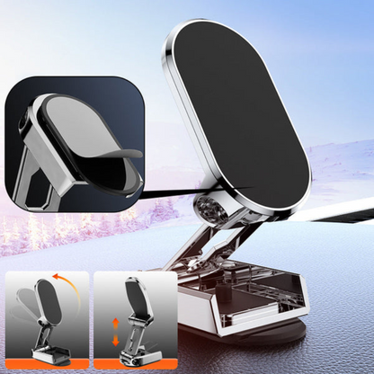 Holder360° FoldableHolder - Sammenleggbar Metall Magnetisk Biltelefonholder