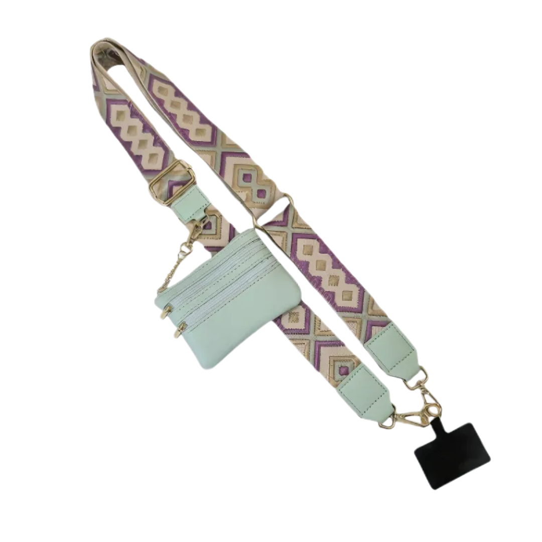 Icone™ PhoneStrap: Justerbar Crossbody Telefonrem Med Pouch