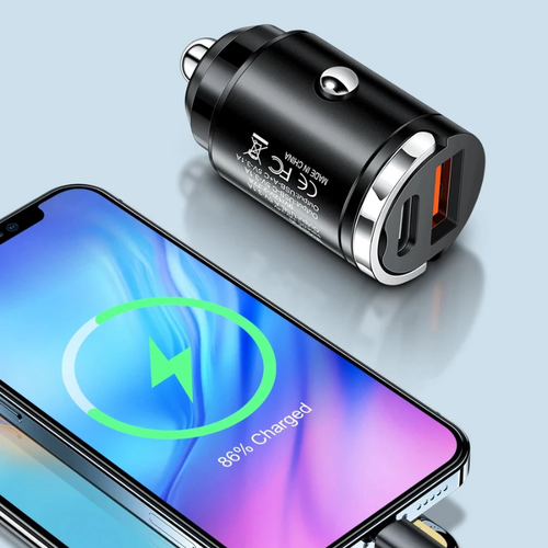 CarAdapter 1+1 GRATIS: Mini Universell Ladeadapter for Bil