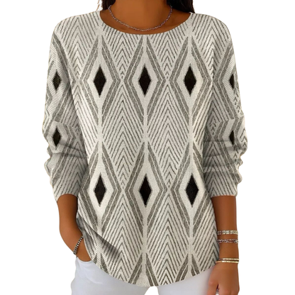 Icone™ VintageTop: Klassisk Dametopp Vintagestil Daglig Bruk