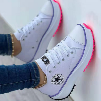 Happy™ ComfySneakers: Komfortable Mote-Sneakers Sko Til Kvinner