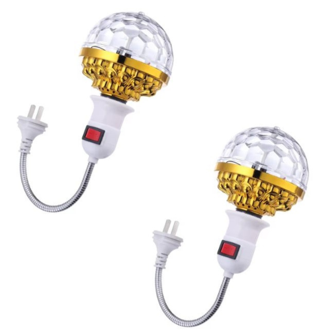Ledsen™ DiscoBall 1+1 GRATIS: Fargerik Roterende LED-Lyskule til Disco