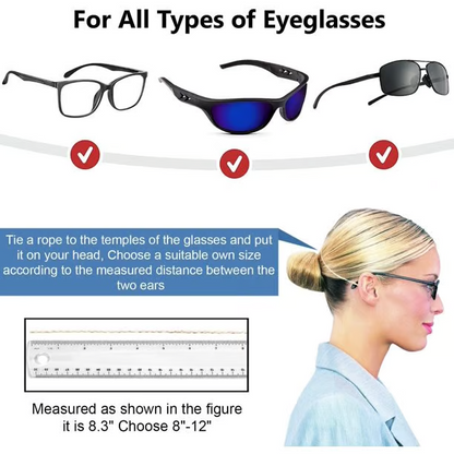 Icone™ GlassesStrap 1+1 GRATIS: Justerbar Anti-skli Brillestropp