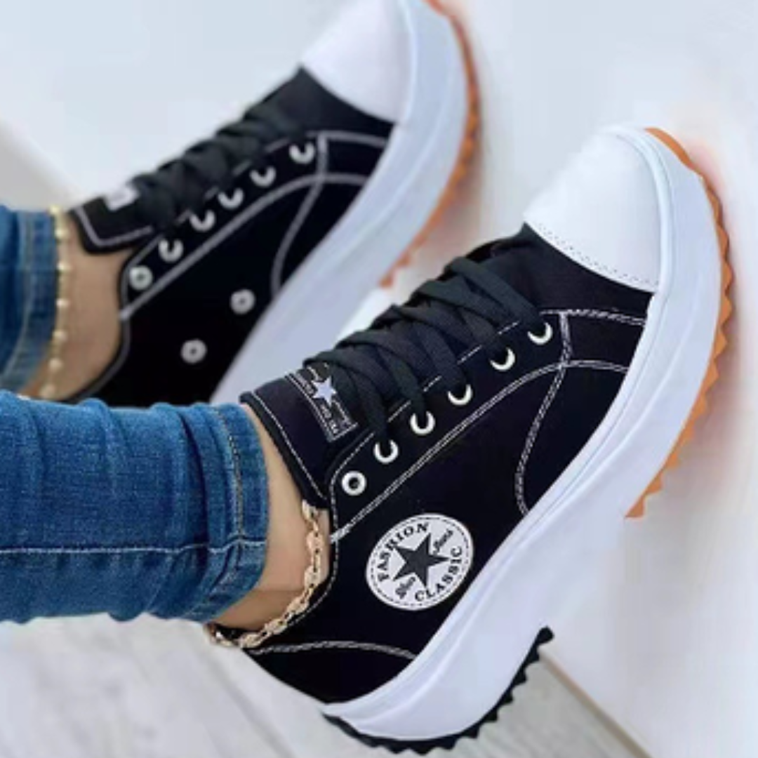 Happy™ ComfySneakers: Komfortable Mote-Sneakers Sko Til Kvinner