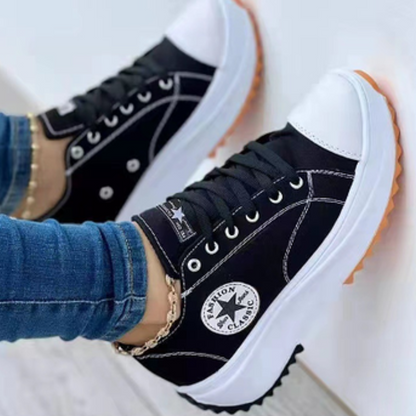 Happy™ ComfySneakers: Komfortable Mote-Sneakers Sko Til Kvinner