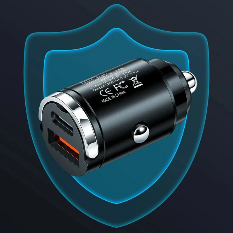 CarAdapter 1+1 GRATIS: Mini Universell Ladeadapter for Bil