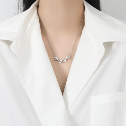 Jewelance™ CloverNecklace 1+1 GRATIS: Stilfuld To-Stil Magnetisk Hjerte Kløver Halskæde