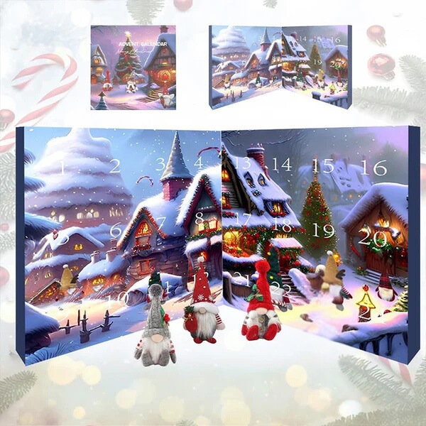 GnomeCalendar - 2024 Halloween Nedtelling Og Christmas Adventskalender