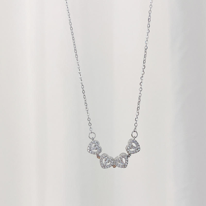Jewelance™ CloverNecklace 1+1 GRATIS: Stilfuld To-Stil Magnetisk Hjerte Kløver Halskæde