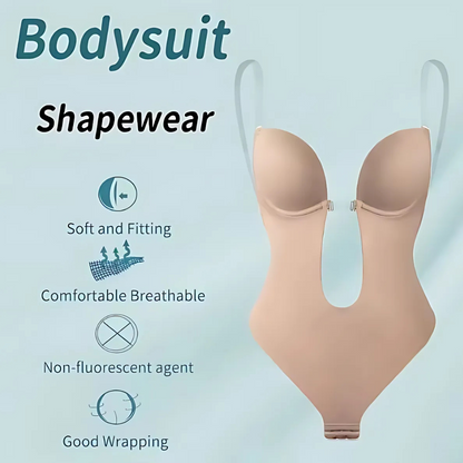 Icone™ SeamlessBodysuit: Lavt Snitt Sømløs Bodysuit Shapewear