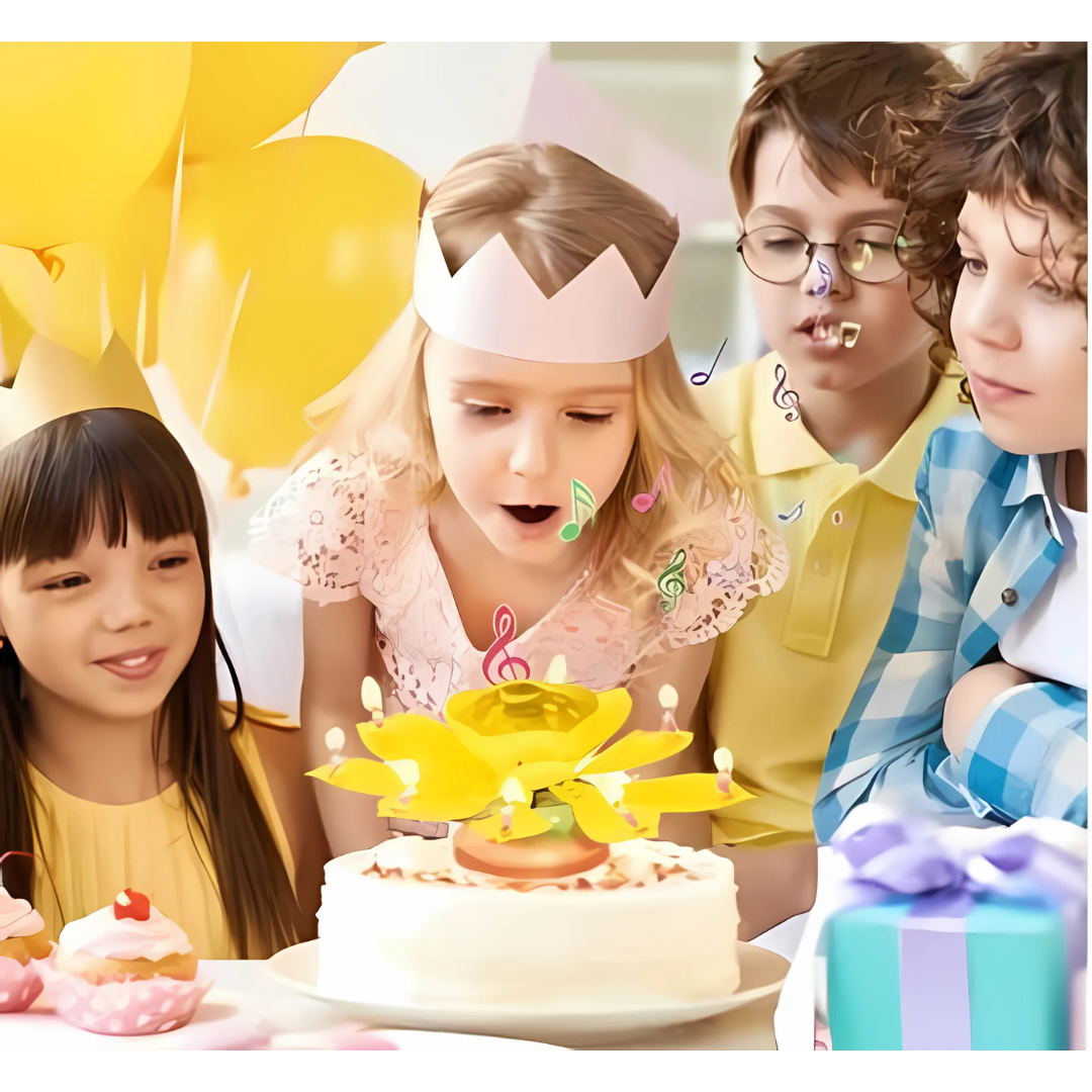FlowerCandle 1+1 GRATIS: Magisk Blomst Bursdagslys