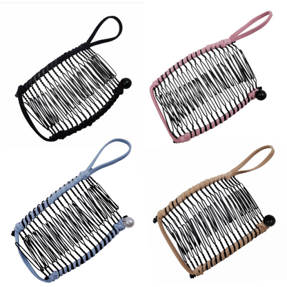 Rose® RetroClip 1+1 GRATIS - Klassisk strekkbar 20 Tenner Retro Hårklemme