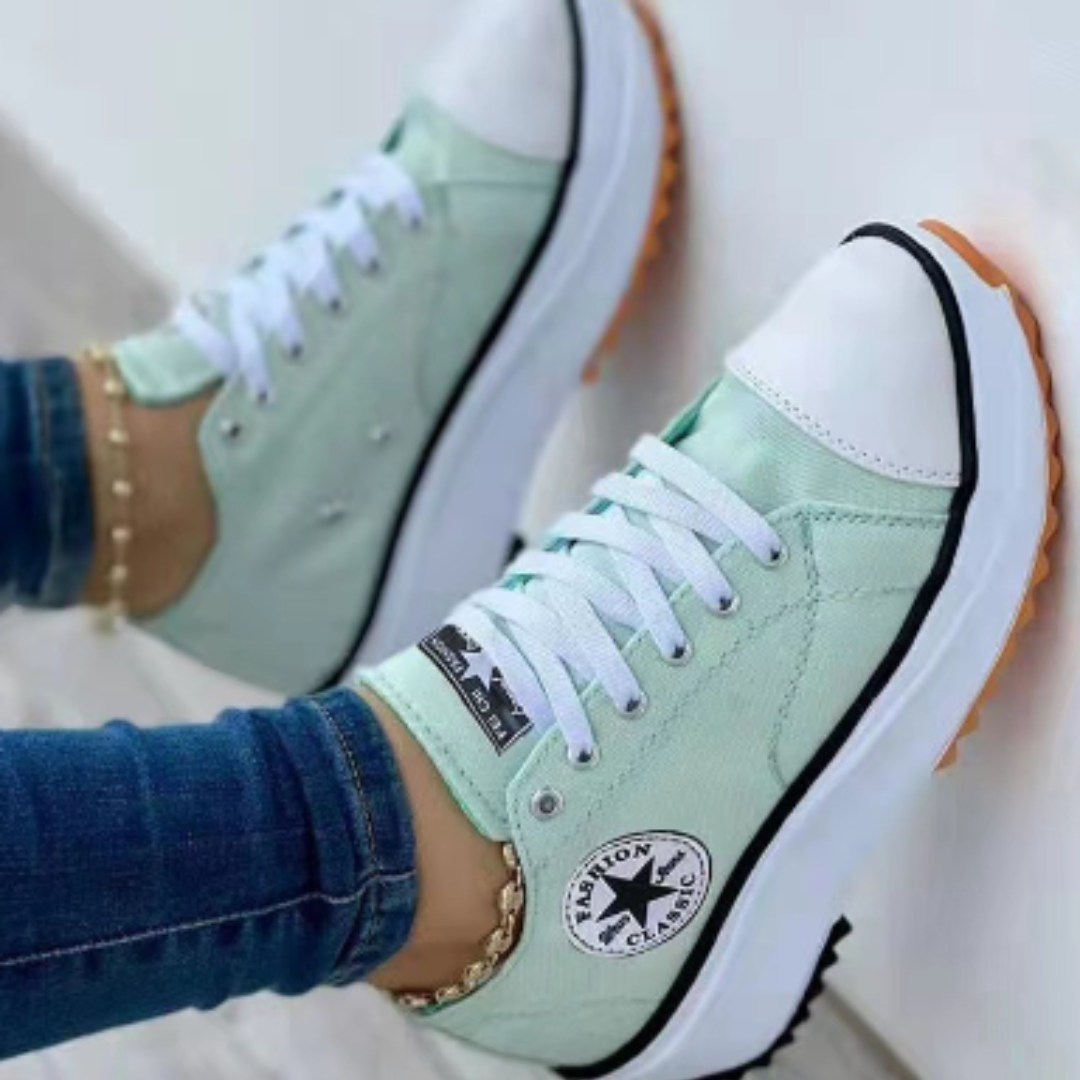Happy™ ComfySneakers: Komfortable Mote-Sneakers Sko Til Kvinner