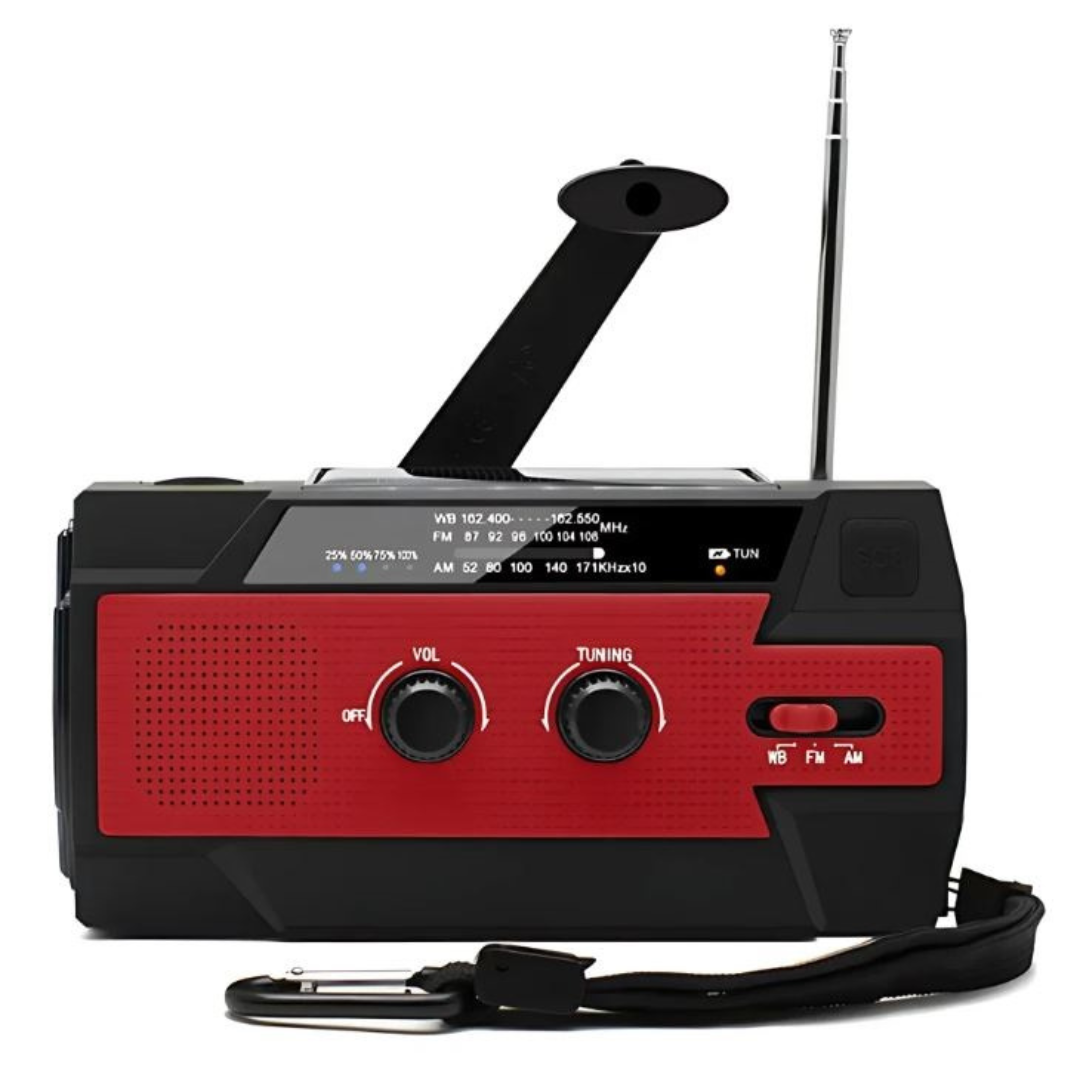 EmergencyRadio - Multifunksjonell Solcelledrevet Radio