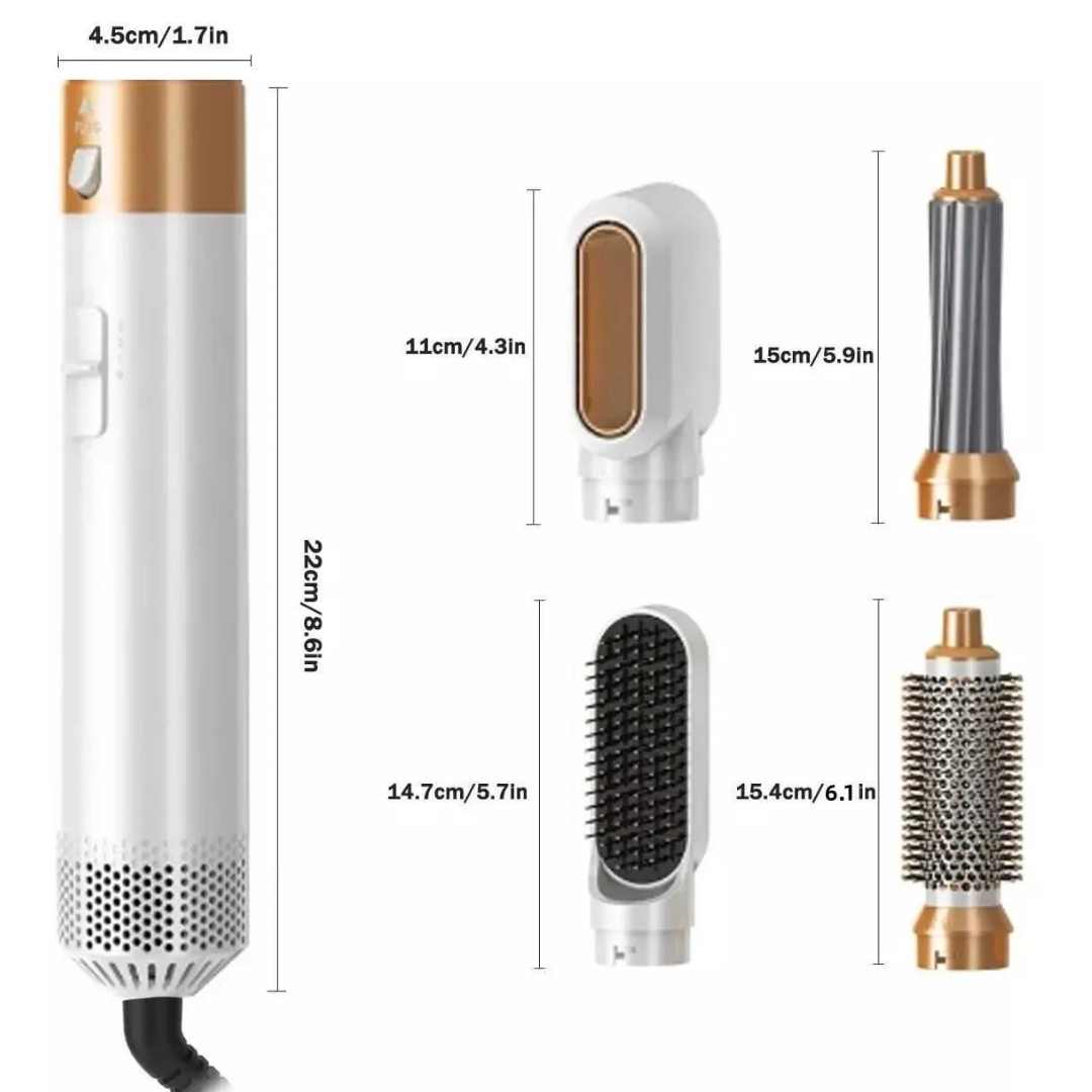 Rose® HairStyler - 5 i 1 Profesjonelt Hårstyling-Børstesett
