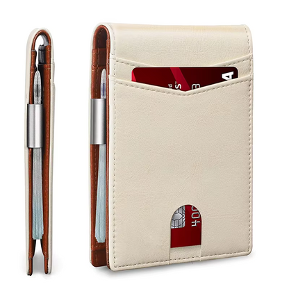Icone™ SlimWallet: Ultra Slank Og Sikker RFID Skinnlommebok For Menn