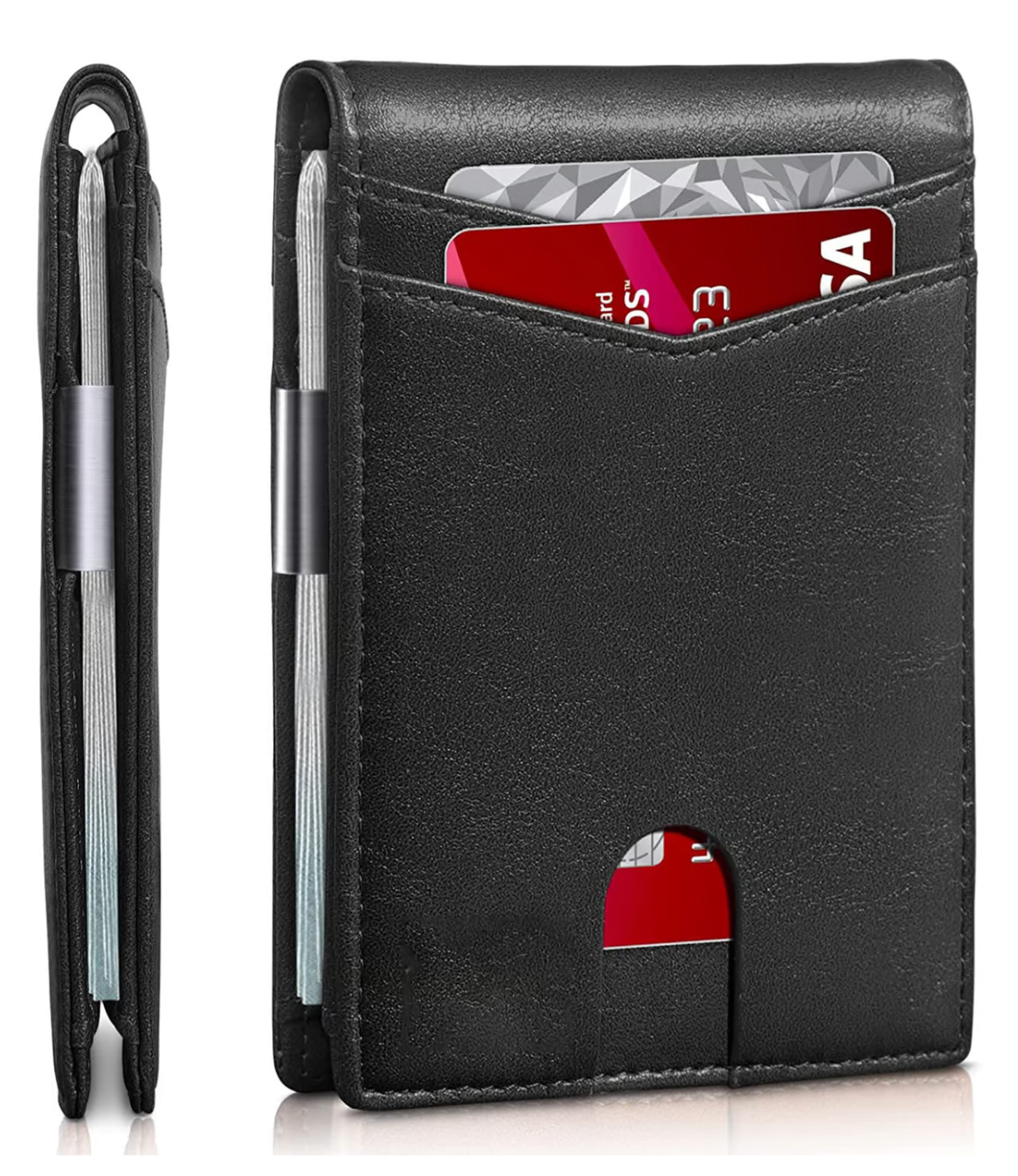 Icone™ SlimWallet: Ultra Slank Og Sikker RFID Skinnlommebok For Menn