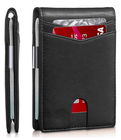 Icone™ SlimWallet: Ultra Slank Og Sikker RFID Skinnlommebok For Menn