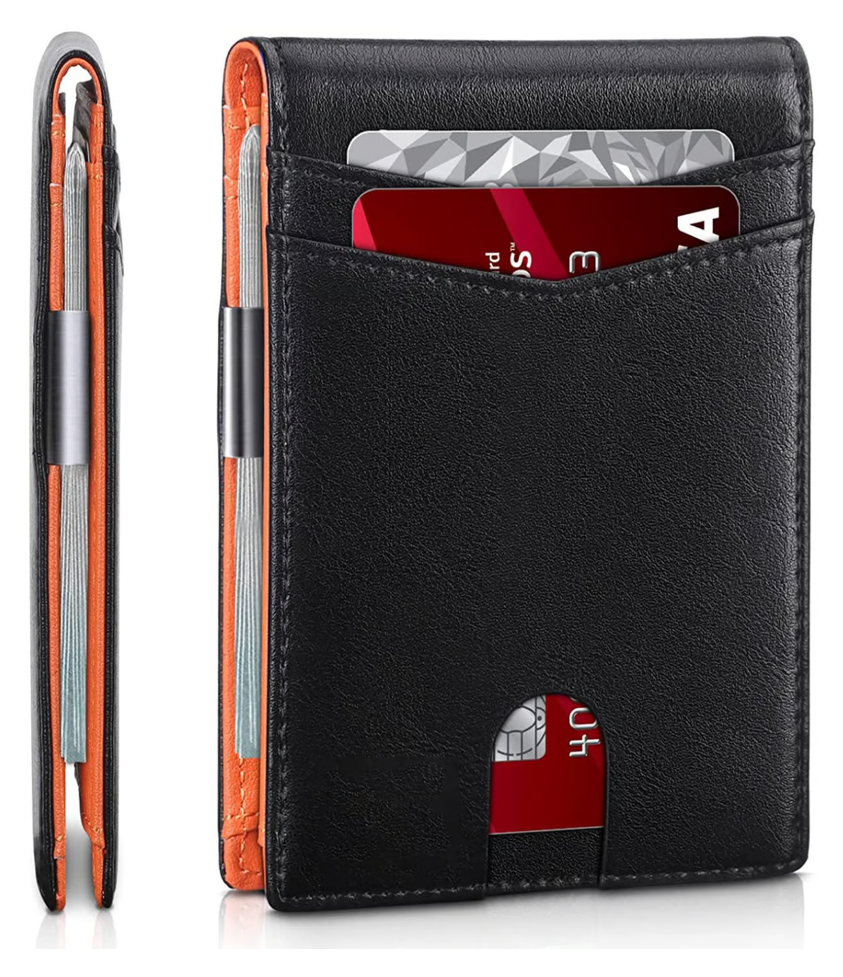 Icone™ SlimWallet: Ultra Slank Og Sikker RFID Skinnlommebok For Menn