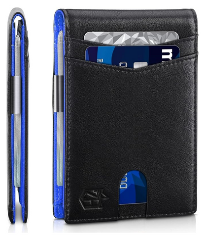 Icone™ SlimWallet: Ultra Slank Og Sikker RFID Skinnlommebok For Menn